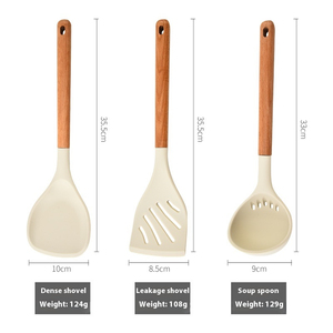 Ensemble d'ustensiles antiadhésifs résistants aux rayures avec un design élégant et des performances culinaires durables - Product Image 2