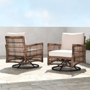 Ensemble de jardin en rotin 3 pièces avec coussins confortables pour sièges d'extérieur - Product Image 4