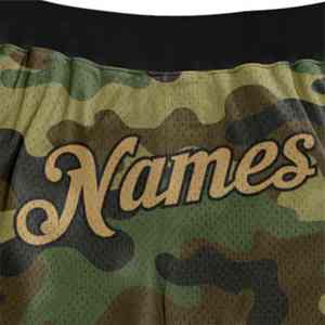 Workout Sports Men Breathable Polyester Double <b>Layer</b> 5 Inch Basketball Sublimation Camo Custom Mesh Shorts - Product Image 3