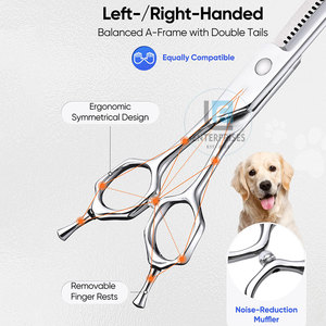Tijeras Curvas para Peluquería Canina de Acero Inoxidable de Alta Calidad, Antideslizantes, Duraderas y Fáciles de Usar, Fabricadas en Fábrica - Product Image 5