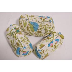 Bolsa de Maquillaje de Algodón Indio con Estampado de Tigre, Cierre de Cremallera, Ligera, Suave al Tacto, Ecológica, Bolsa de Cosméticos de Viaje Hecha a Mano - Product Image 4