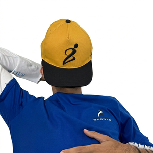 Casquette de baseball pour homme de haute qualité en coton solide imperméable, broderie à la main, tissu popeline pour les sports de plein air, les voyages, casquette de baseball - Product Image 2