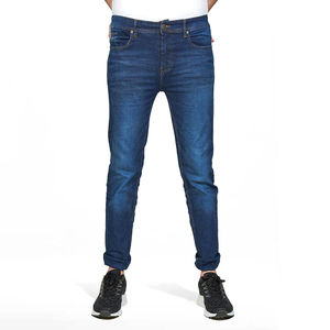 Pantalones Vaqueros de Hombre de Color Sólido Cómodos de Usar en Oferta / Pantalones Vaqueros de Hombre Ajustados a la Moda para Usar en la Calle - Product Image 1
