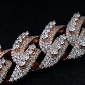 Collar de Cadena Cubana con Diamantes Moissanite para Hombre y Mujer, Joyería de Moda de Lujo Estilo Hip Hop, Regalo en Oferta - Product Image 5