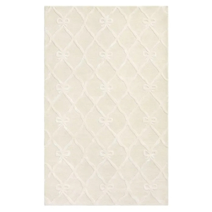 Tapis en laine de Nouvelle-Zélande tufté à la main, design moderne texturé blanc ivoire, tapis doux de qualité supérieure pour salon, chambre d'enfant - Product Image 2