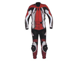 Combinaison de moto confortable en cuir épais, combinaison de moto de haute qualité, coupe-vent, fabriquée par SALUBRIOUS SPORTS - Product Image 4