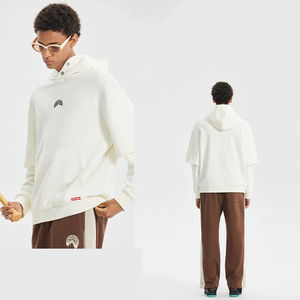 Sudadera con Capucha Personalizada OEM, de Invierno, Estilo Vintage, Tejida, 100% Algodón, Forro Polar, Doble Capa en las Mangas, de Secado Rápido, para Hombre - Product Image 5