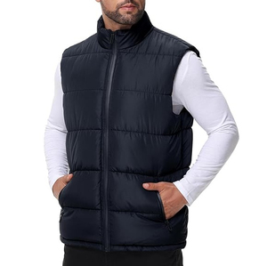 ODM Service Popular Fleece <b>Jacket</b> Vest for <b>Men</b> Casual Thermal Running <b>Mens</b> Custom Patchwork <b>Utility</b> Vest - Product Image 4