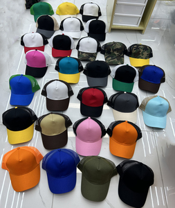 Custom High Quality 5 Panel Blank Plain Truck Hat Back Mesh Snap Back Truck Cap Blank Cotton Mesh Gorras Wholesale Trucker Hats - Product Image 2