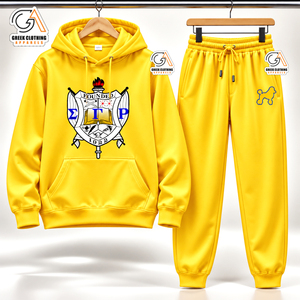 Ensemble sweat-shirt et pantalon jaunes à capuche Sigma Gamma Rho pour femme, taille plus, survêtement pour femme, ensemble sweat-shirt à capuche pour sororité grecque - Product Image 4