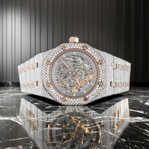 Fully Iced Out Skeleton Watch for Men VVS Moissanite Diamond Encrusted <b>Automatic</b> Mechanical Watch Luxury - Product Image 5