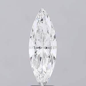 Diamante de laboratorio Marquise de 3.06 quilates |   Diamante Suelto Certificado IGI F VVS2 para Anillo de Compromiso - Product Image 1