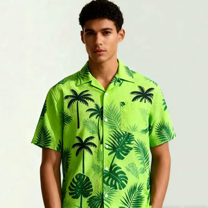 Chemise décontractée pour homme de haute qualité, chemise à manches courtes à imprimé hawaïen tendance, chemise décontractée pour homme de plage - Product Image 4