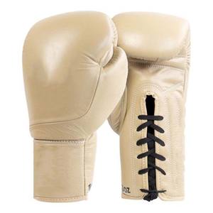 New High Quality Outdoor Boxing Lace-up Gloves with Moisture Wicking Genuine Leather for Professional Competition & Training - Product Image 4