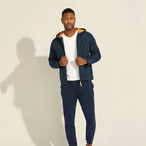 Sudadera con capucha de forro polar ligero para hombre, con cremallera completa, de algodón, con estampado digital y diseño de cuentas, en oferta. - Product Image 5