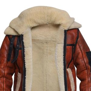 2026 New Arrive <b>Mens</b> Leather <b>Fur</b> <b>Jacket</b> Stylish Winter Fashion Coat Warm Premium Design Wholesale Bulk Supplier Custom Logo - Product Image 6
