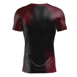 Wholesale Men Breathable <b>Compression</b> <b>Shirt</b> Short Sleeve Fitness Wear Gym Training Rashguard for Bodybuilding Slim Fit Top - Product Image 2