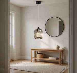 Handcrafted <b>Brass</b> <b>Lantern</b> with Glass Hanging Single Light Pendant Modern Eco-Friendly Dining Room Office Home Living Room - Product Image 6
