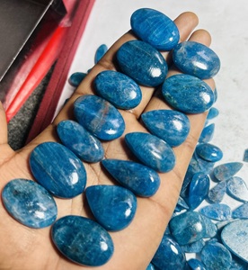 Lote de Apatita Azul Natural al Por Mayor – Gema Suelta de Calidad AAA, Cabujón Pulido Liso para la Fabricación de Joyas - Product Image 4