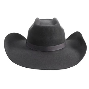 GENERSA SPORTS Chapeau de cowboy noir en polyester unisexe à large bord, décontracté, pour l'extérieur, toutes saisons, taille adulte, circonférence de la tête 50-52 cm - Product Image 4