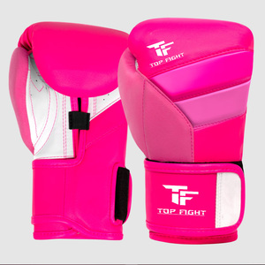 Gants de boxe en cuir PU avec fermeture Velcro et sangle de poignet réglable pour adultes – Équipement d'entraînement - Product Image 2