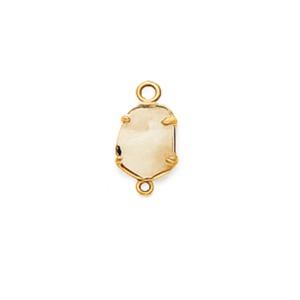 Colgantes de Piedra Lunar Arcoíris Natural en Bruto, Cristales Blancos y Azules con Engaste de Oro para Fabricación de Joyas - Product Image 1