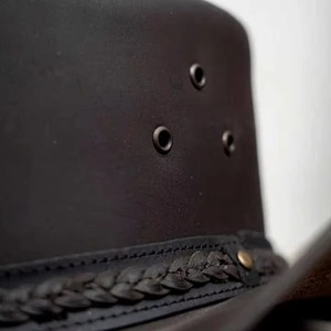 Sombrero Vaquero de Cuero Personalizado de Alta Calidad, Pedido al por Mayor, Ajustable, Informal para Exteriores, Nuevo Diseño - Product Image 5
