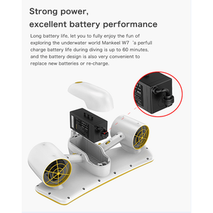 Scooter Subacqueo Elettrico con Elica, Velocità 2 m/s, Autonomia 30-60 Minuti, Portata di Immersione/Flottazione, Spinta 12kg, Corda Anti-Smarrimento Sinistra - Product Image 6