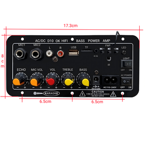 Bluetooth nhà khuếch đại FM Đài phát thanh USB/TF/SD thẻ truy cập Microphone đầu vào điều khiển từ xa 30-120W lớp D kỹ thuật số 4 ohm Bass - Product Image 4