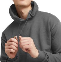 Sudadera con Capucha Holgada para Hombre, Color Sólido, Estilo Casual, con Bolsillo Frontal, Capucha con Cordón Ajustable, Diseño Personalizado con Letras Impresas