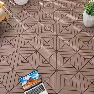 Paquete de 44 Baldosas de Plástico Entrelazadas Cuadradas de 12 x 12 Pulgadas, Impermeables, para Uso en Interiores y Exteriores, Resistentes a la Intemperie - Product Image 1