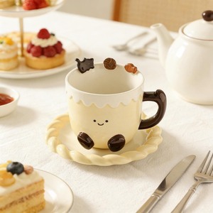 แก้วกาแฟเซรามิกสุดหรูพร้อมจานรองลายการ์ตูนหมีน่ารักสำหรับใช้ในบ้าน - Product Image 6