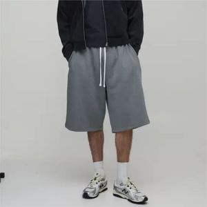 Pantalones Cortos Bermuda Casuales Grises para Hombre, de Cintura Media, Tejidos en Algodón, Transpirables, Estilo Urbano, en Oferta - Product Image 1