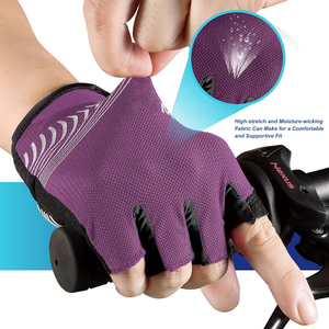 Gants de sport haute performance à demi-doigts pour entraînement, musculation, cyclisme, course, extérieur, gym, avec logo personnalisé, gants de cyclisme - Product Image 4