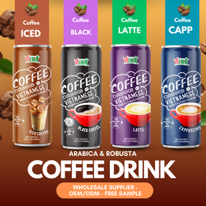 Vietnam Iced Coffee Drink 250ml Arabica & Robusta VINUT Fabricante Diseño de muestra gratis, mejor precio al por mayor, OEM/ODM - Product Image 4
