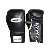 Ensemble de protection personnalisé en cuir de vachette, néoprène et PU pour la boxe : protège-tête, gants et protège-guêtres pour le kickboxing, le sparring et l'entraînement
