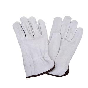 Gants de travail en cuir de vachette robustes et durables, gants de chauffeur pour la conduite de camions, l'entrepôt, le jardinage, l'agriculture - Product Image 3