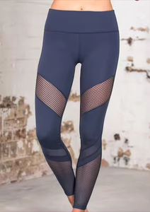 Leggings de Yoga de Cintura Alta para Mujer, Pantalones Deportivos Transpirables sin Costuras con Panel de Malla, Estilo Color Block - Product Image 5