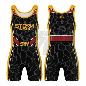 Trajes de Lucha Deportivos Ligeros Elite, Transpirables, con Diseño Sublimado y Costuras Reforzadas, para Entrenamientos, Gimnasio y Levantamiento de Pesas - Product Image 3