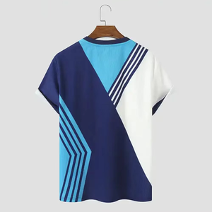 เสื้อยืดคอกลมผู้ชายสั่งทำพิเศษ แห้งเร็ว เป็นมิตรกับสิ่งแวดล้อม ระบายอากาศได้ดี พิมพ์ลายได้หลายสี ผ้าโพลีเอสเตอร์ผสมคอตตอน สำหรับฤดูร้อน - Product Image 3