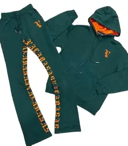 Набор из двух предметов для джоггеров с индивидуальным логотипом, высококачественные дышащие мужские спортивные штаны