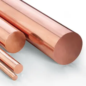 Copper Steel Ground Rod 1mm Pure Copper Iron Ground Rod 16mm 18mm Copper Earthing Bar