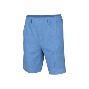 Short de bain imprimé bleu pour hommes avec palmiers, bateaux et drapeaux, séchage rapide, UPF 50, polyester - Product Image 5