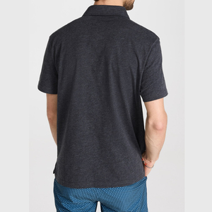 Polo de Manga Corta para Hombre, de Algodón, Color Sólido, Transpirable, Casual, con Diseño de Bolsillo, Corte Regular - Product Image 3