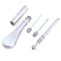 Trocares vétérinaires en acier inoxydable pour les soins vétérinaires professionnels, instrument de ponction chirurgical durable avec canule aiguisée