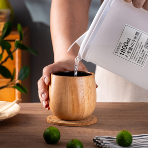 Tasses à thé en bois carbonisé pour boissons chaudes, café, vin, bière - Product Image 4