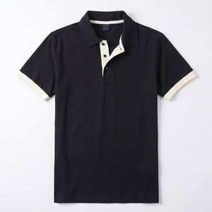 Camiseta de Golf de Talla Grande, Personalizada al por Mayor, 100% Algodón, Tejida, de Alta Calidad, con Logotipo Bordado, Transpirable y Ecológica - Product Image 4
