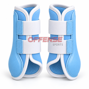 Bottes de brossage pour chevaux légères avec doublure rembourrée, fermetures sécurisées et soutien flexible pour une utilisation équestre quotidienne confortable - Product Image 5