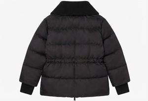 Blouson d'hiver matelassé pour homme, manteau thermique à haute capacité de maintien, coupe-vent décontracté, avec logo personnalisé et bordure en fourrure tendance sur le devant - Product Image 2