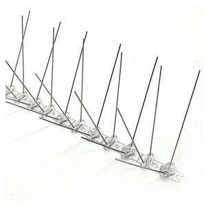 Pointes en acier inoxydable pour l'extérieur, kit de clôture <span class=keywords><strong>anti</strong></span>-pigeons pour éloigner les oiseaux, les <span class=keywords><strong>corbeaux</strong></span>, les <span class=keywords><strong>pics</strong></span>-bois des toits et des rebords de fenêtres - Product Image 4